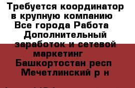 Требуется координатор в крупную компанию - Все города Работа » Дополнительный заработок и сетевой маркетинг   . Башкортостан респ.,Мечетлинский р-н